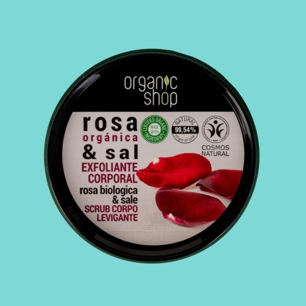 Organic shop - Scrub corpo Rosa biologica e sale